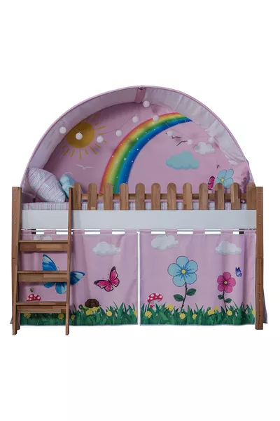 Casa Montessori in Legno My House Letto Giocattolo X Rosa