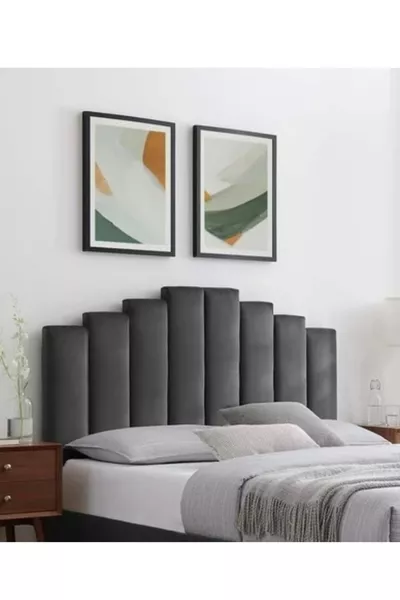 Tête de lit pour lit double avec sommier et cadre