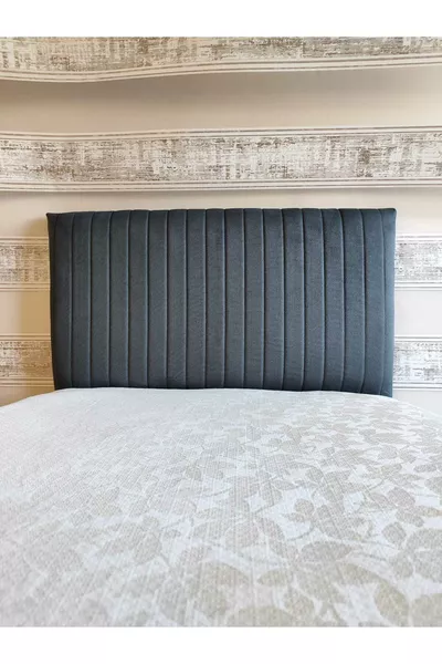 Tasarım Sonne Baza Yatak Başlık Kılıfı  Cm Antrasit