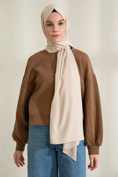 Medina Silk Beige Scarf