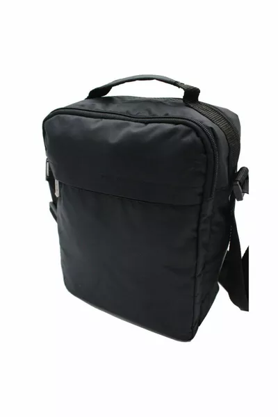 Seven Teen  Multi-Pocket Men's Hand and Shoulder Strap Bag Black