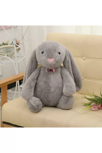 أرنب محشو بفيونكة بأذنين طويلتين صديق النوم  سم