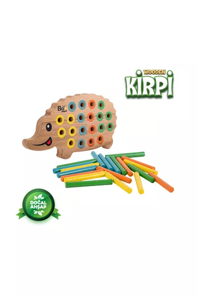 لعبة تعليمية خشبية على شكل قنفذ بُلتاك، لعبة تنموية تعليمية للأطفال كهدية