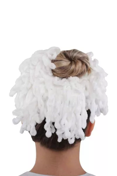 Женская заколка для волос из белого бархата