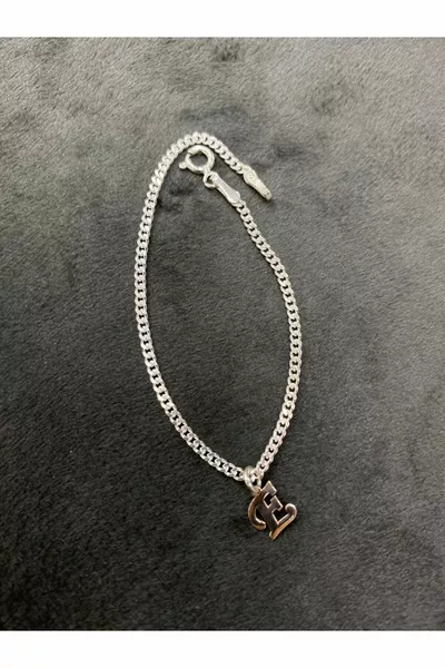  Sterling Silver Special Movable Letter Unisex Bracelet