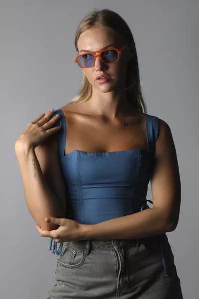 Ice Cube Sunglasses Orange