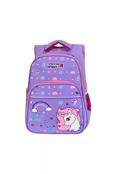 Licensed Lila Little Horse Patterned Elementary School Backpack and Lunch Bag