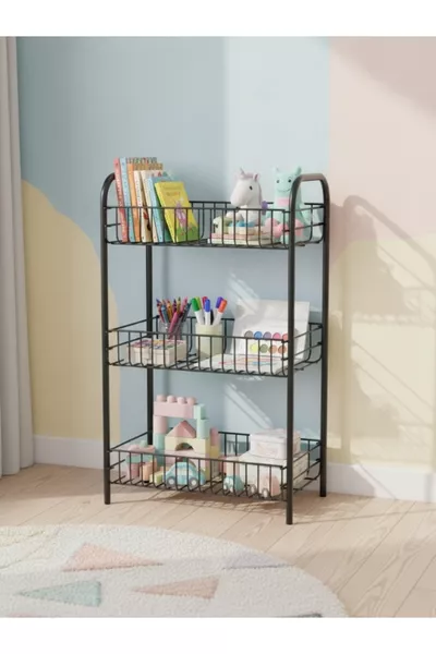 Metall Kinderregal - Organizer - Dekorativer und stilvoller Regaltyp - Bücherorganizer