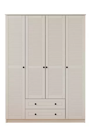 Armoire Diva Country 4 portes 2 tiroirs