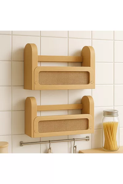 (2 STUKS) SCANDINAVISCHE MUURREK BABYKAMER BOEKENPLANK