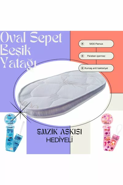 سرير جانبي دائري للأم من القماش البامبو مع إسفنج بدون نابض بحجم سم