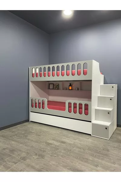 Кровать-чердак с ярусами для детской и подростковой комнаты