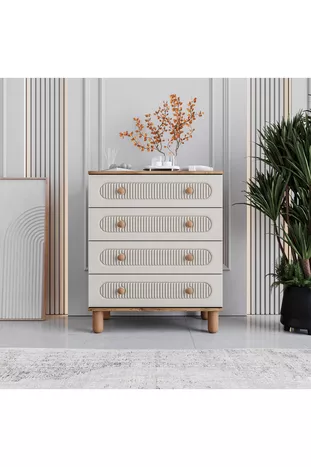 Commode Milen à 4 tiroirs % MDF