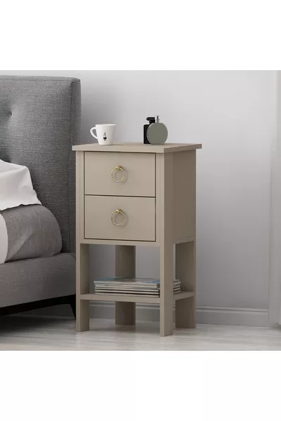 خزانة جانبية جواهري بمرتبتين - حجر رملي