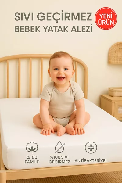 % Katoenen Waterdichte Baby- en Kindermatrasbeschermer, Parkbed, Crèche en Kleuteropvang Matrasbeschermer