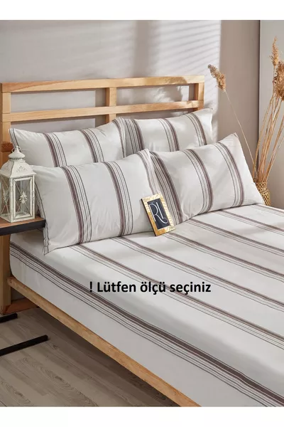 Odun Coffee Elastisch Hoeslaken Kussensloop Katoen Eenpersoons - Tweepersoons - Lits-jumeaux