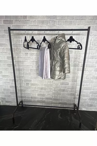 شماعة ملابس معدنية سوداء  سم، شماعة ملابس جاهزة، شماعة حوامل، شماعة أرضية معدنية