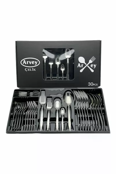 -Piece 6-Person Fork and Spoon Set Pointed Model (boxed)