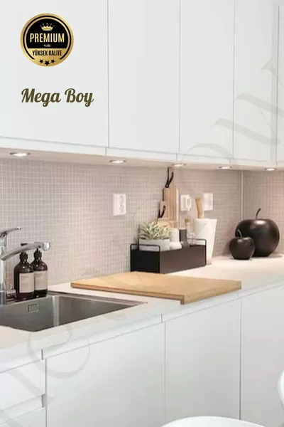 Mega Boy Bambu Kesme Tahtası, Hamur Açma Tahtası, Tezgah Üstü Kaymaz Bambu * Cm