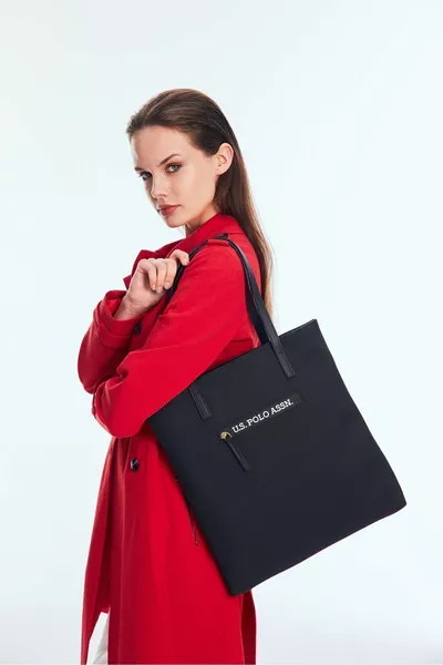 حقيبة كتف نسائية سوداء سوداء  حصريًا على الإنترنت