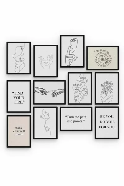 Рисувана -частова дървена MDF картина 