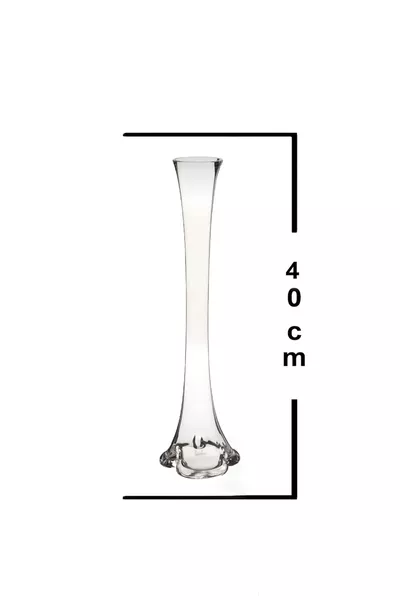 Стеклянная ваза в виде ноги слона длиной  см