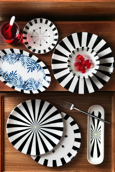 طقم إفطار من الخزف ماجيستي  قطعة لـ 6 أشخاص، نيو بون