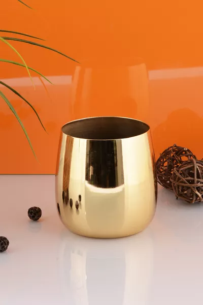 ASLI Gold Композиция, Металлическая Ваза для Цветов - БЕЗ ЦВЕТОВ