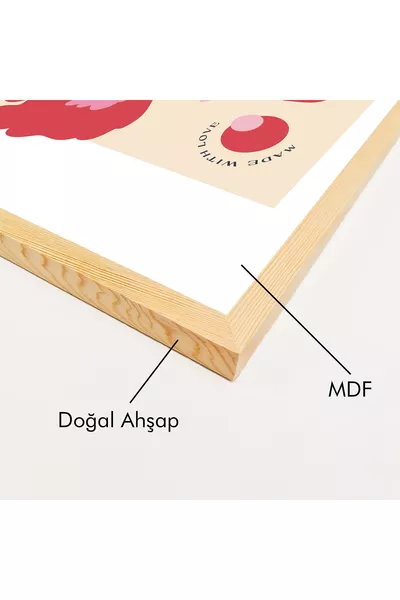 Комплект от 3 модерни картини с дървена рамка 