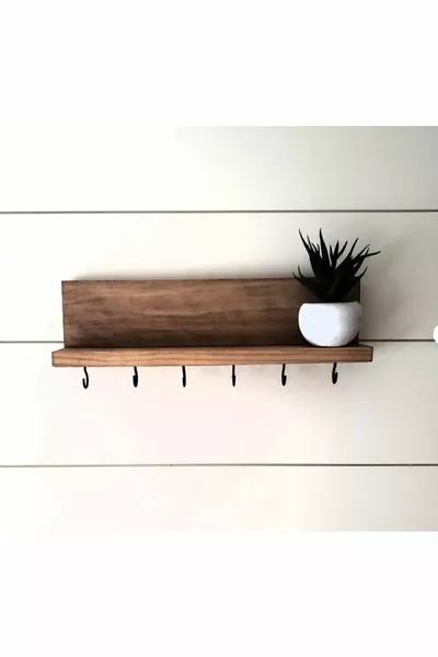 علاقة مفاتيح للجدار زخرفية مع شماعة، حجم  سم