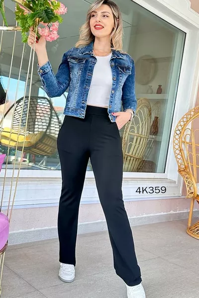 Beli Lastikli Full Likralı Pantolon 