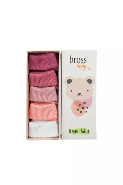 Boxed Set of 5 Organic Baby Socks