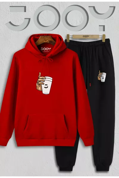 Костюм для спорта с брюками и верхом из двух нитей хлопка 'Bardak'