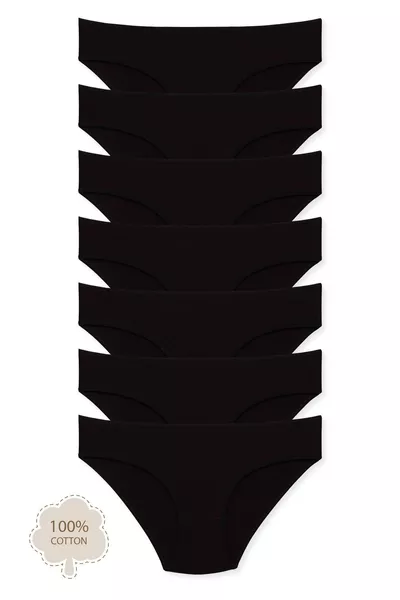 Damenunterhosen aus Baumwolle mit Elasthan, 7er-Pack