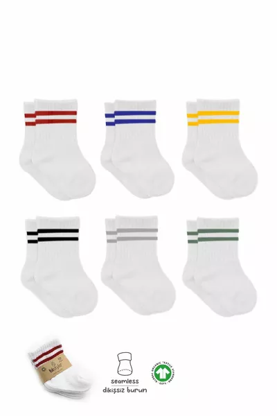 جوارب طويلة أساسية عضوية للأطفال والبنات من بيستل