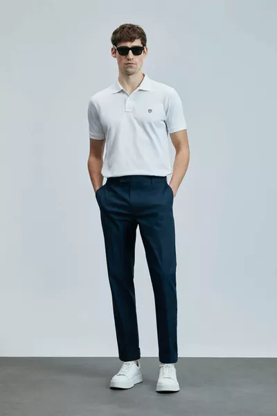 Laon Weißes Herren-T-Shirt 