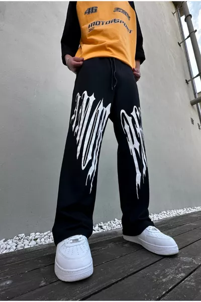 Унисекс широка спортна анцуг с уличен стил и щампа