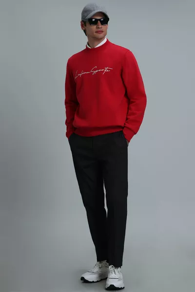 Sweat-shirt homme Lowe rouge