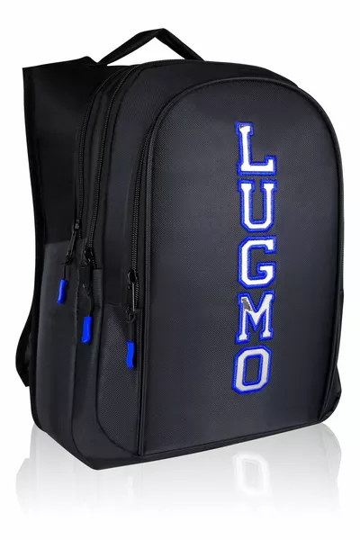 Üç Gözlü Içi Astarlı Pedli Okul Çantası Ve Kalemlik Ortaokul Lise Çantası Armalı Mavi