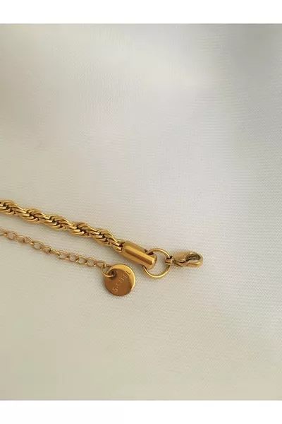 Дамско колие лукс 4 мм  см стоманена спирална верижка дамско стоманено колие