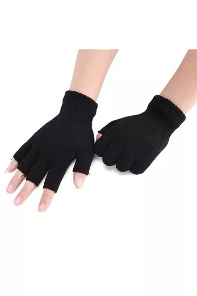 Gants sans doigts en Orlon pour femmes et hommes