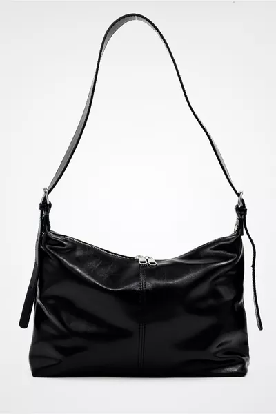 Cushy Black Women's Crossbody Shoulder Bag