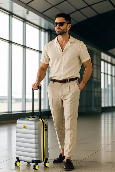 شنطة صغيرة باللون الرمادي من ألوان ABS