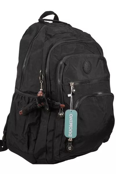 Zaino grande nero in krinkil resistente all'acqua / Zaino da viaggio, scuola, laptop ,6 liceo