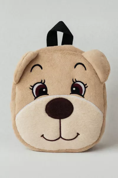 حقيبة أطفال بطبعة دب، حقيبة أطفال منقوشة، حقيبة أطفال من قماش ناعم للأطفال من عمر 0-8 سنوات