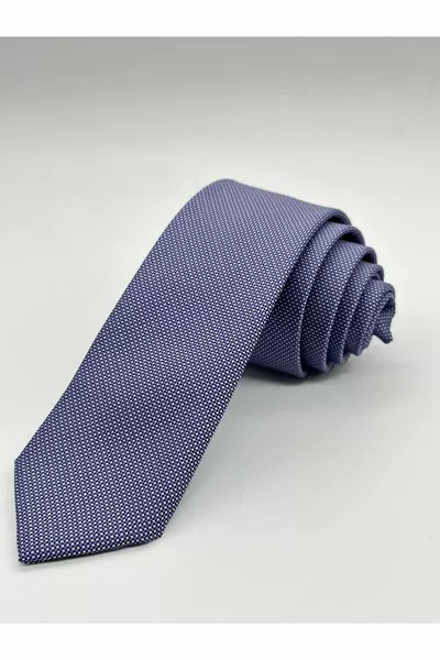 Cravate Slim à motif sable lilas