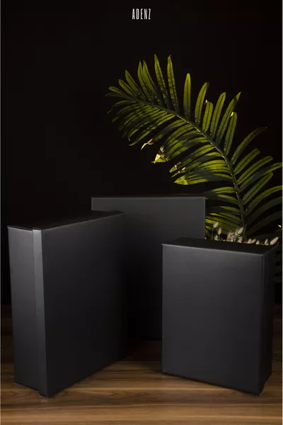 Подаръчна кутия Черен младоженец Булчински сватбен комплект Мега размер XXL