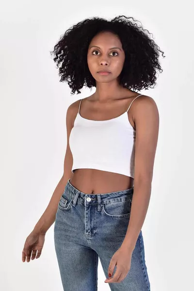 Thin Strap Crop Bustier 