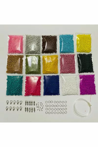 Nr. Kleine Zandkralenset (3 mm zandkralen)