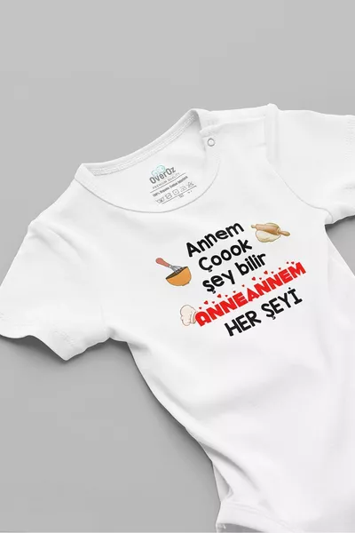 Organic % Cotton My Mother Knows A Lot My Grandmother Baby Body Short Sleeve Badi Bodysuit 